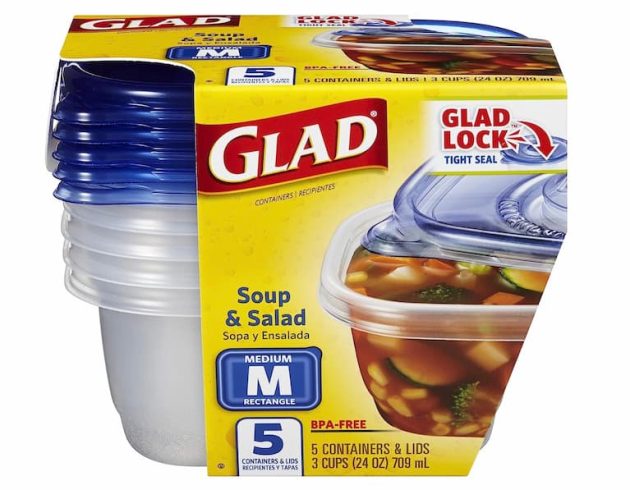 GladWare Soup & Salad Food Storage Containers 
